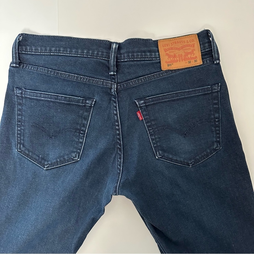 Levi's Men's Blue Straight Jeans - Picture 5 of 7